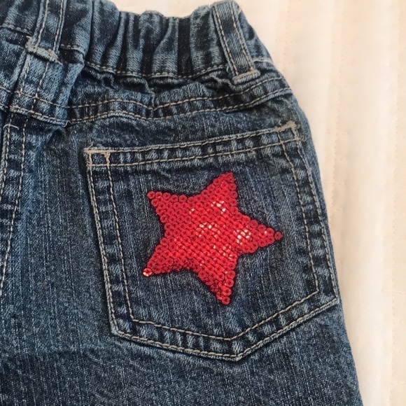 Koala Kids Denim Shorts with Stars Size 18 Months - Picture 4 of 6